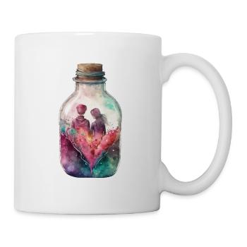 couple amoureux couple parents saint-valentin amour - Mug blanc - blanc - Droite
