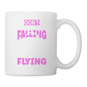 Ne laissez pas la peur de tomber vous empêcher de voler - Mug blanc - blanc - Droite