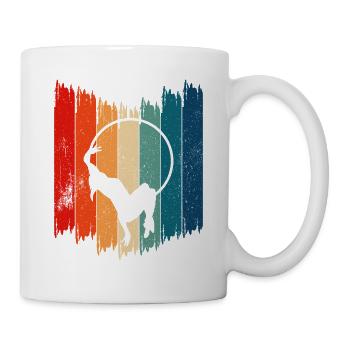 Danse du cerceau aérien vintage - Mug blanc - blanc - Droite