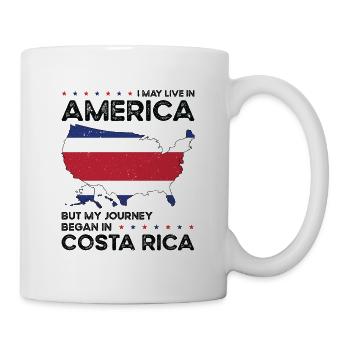 Born Costa Rican Costa Rica American USA - Mug - white - Right