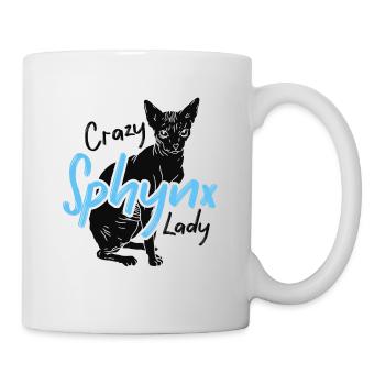 Crazy Sphynx Lady Ever Kitten Pet Owner - Mug blanc - blanc - Droite