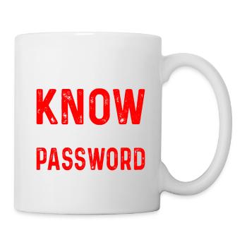 I Know Your Password 5 - Mug - white - Right