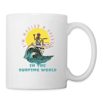 Je fais sensation dans le monde du surf Surfer - Mug blanc - blanc - Droite