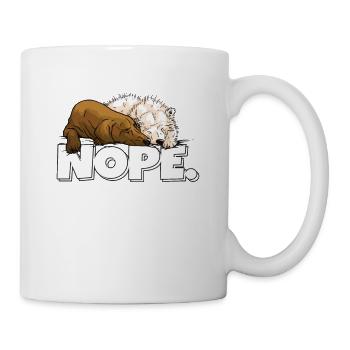 Font Nope Bären Schlafen - Tasse - Weiß - Rechts