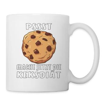 PSSST MACHE JETZT DIE KEKSDIÄT - Tasse - Weiß - Rechts