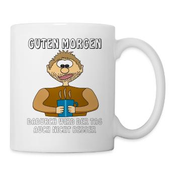 MENSCH COMIC GUTEN MORGEN - Tasse - Weiß - Rechts