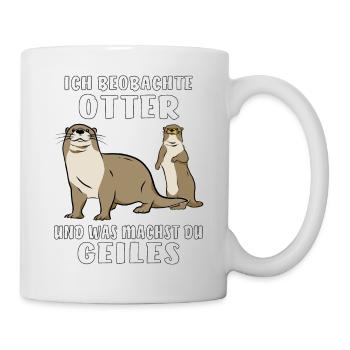BEOBACHTE OTTER - Tasse - Weiß - Rechts