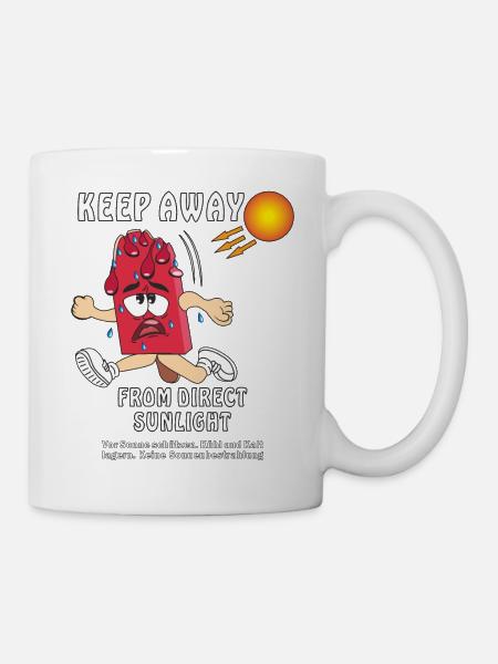 SONNENSCHUTZ EISCREME - Tasse - Weiß
