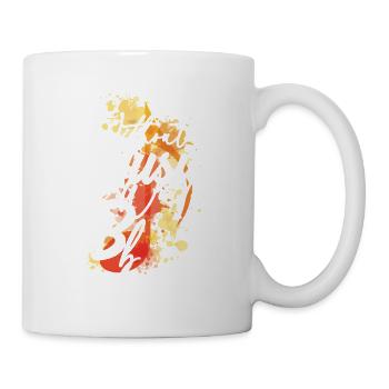 Ohne Musik würde das Leben B Flat Zitat - Tasse - Weiß - Rechts