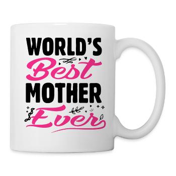 World's best mom, mom's day, mom is the best - Mug - white - Right