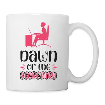 L’aube du secrétaire - Mug blanc - blanc - Droite