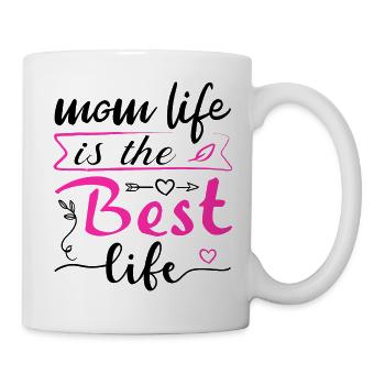 Life as a mother is incredible - Mug - white - Right