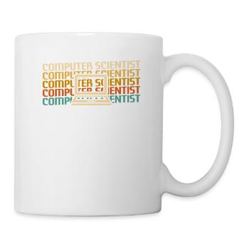 Retro Computer Scientist Information - Mug - white - Right