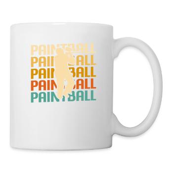 Joueur de paintball Retro Vintage Classic - Mug blanc - blanc - Droite