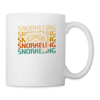Retro Vintage Classic Snorkeling Snorkeler - Mug - white - Right
