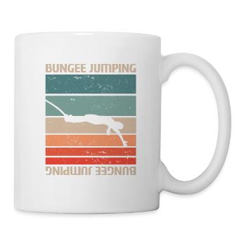 Rétro Vintage Classic Bungee Jumping - Mug blanc - blanc - Droite