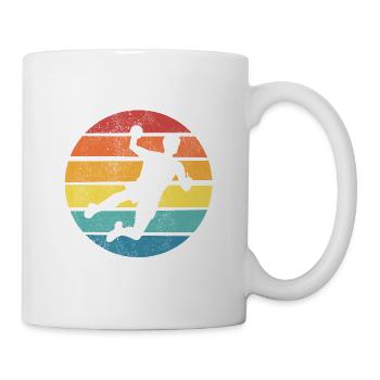 Équipe de handball, club, entraîneur, entraîneur, joueur - Mug blanc - blanc - Droite