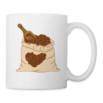 Coffee Gift Caffeine Coffee Bean Coffee Cup - Mug - white - Right
