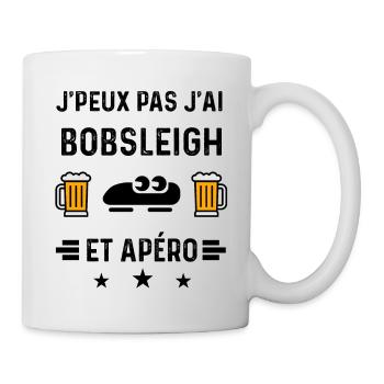 j'peux pas bobsleigh apéro - Mug blanc - blanc - Droite