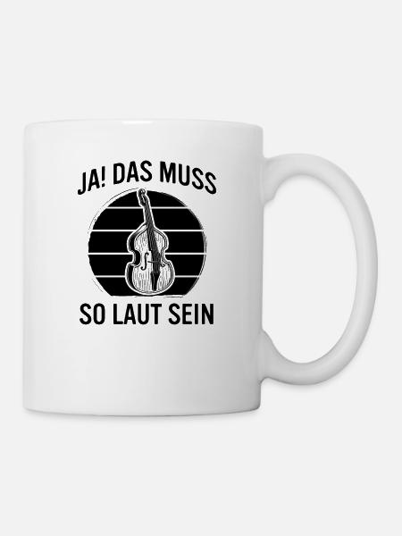 Kontrabass Kontrabassspieler Kontrabassist - Tasse - Weiß