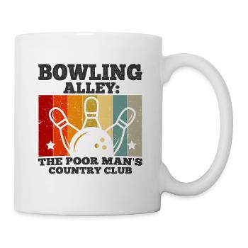 Bowling - Tasse - Weiß - Rechts