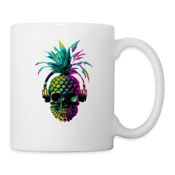 EDM Music Rave Festival Pineapple Techno - Mug - white - Right
