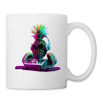 EDM Music Rave Festival Pineapple Techno - Mug - white - Right