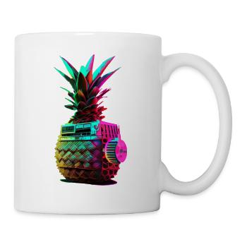 EDM Music Rave Festival Pineapple Techno - Mug - white - Right