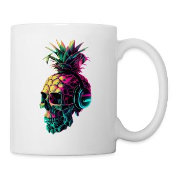 EDM Music Rave Festival Pineapple Techno - Mug - white - Right