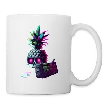 EDM Music Rave Festival Pineapple Techno - Mug - white - Right