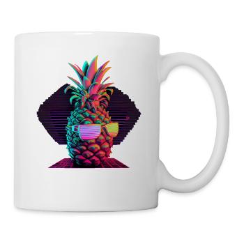 EDM Music Rave Festival Pineapple Techno - Mug - white - Right