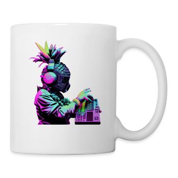 EDM Music Rave Festival Ananas Techno - Mug blanc - blanc - Droite