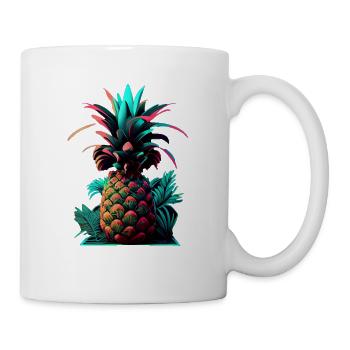 EDM Music Rave Festival Pineapple Techno - Mug - white - Right