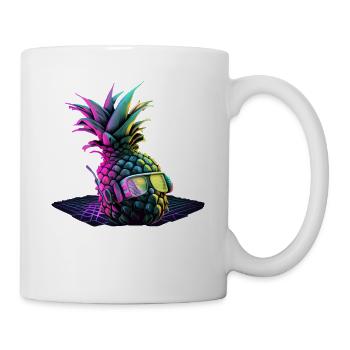 EDM Music Rave Festival Pineapple Techno - Mug - white - Right