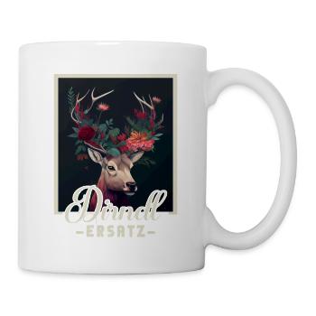 Dirndl Ersatz Dirndl Trachten Kostüm Dirndl Ersatz - Tasse - Weiß - Rechts