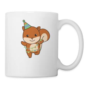 Squirrel for a birthday for children - Mug - white - Right