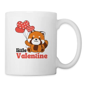 Roter Panda zum Valentinstag little Valentine - Tasse - Weiß - Rechts