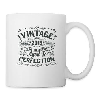 Édition Limitée Millésime 2019. Vieilli à la perfection - Mug blanc - blanc - Droite