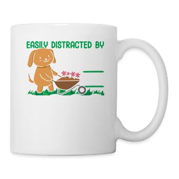Pflanzen Gartenarbeit Gärtner Landschaftsarchitekt - Tasse - Weiß - Rechts