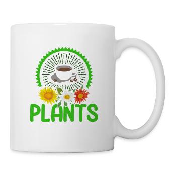 Pflanzen Gartenarbeit Gärtner Landschaftsarchitekt - Tasse - Weiß - Rechts