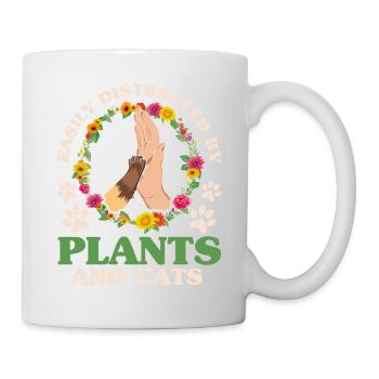 Pflanzen Gartenarbeit Gärtner Landschaftsarchitekt - Tasse - Weiß - Rechts