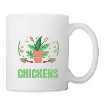 Pflanzen Gartenarbeit Gärtner Landschaftsarchitekt - Tasse - Weiß - Rechts