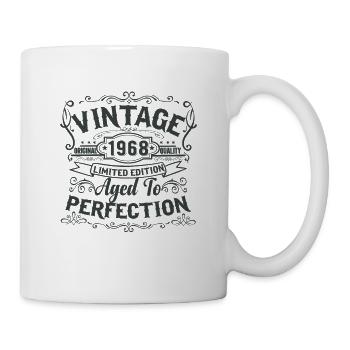 Edition limitée 1968 Vintage. Vieilli à la perfection - Mug blanc - blanc - Droite