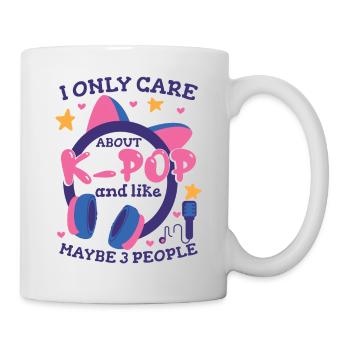 Je ne me soucie que de la K-Pop - Mug blanc - blanc - Droite