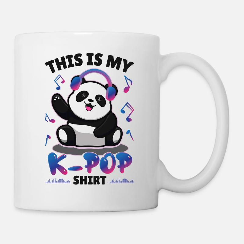 Panda K-Pop - Mug blanc - blanc