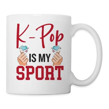 La K-pop est mon sport - Mug blanc - blanc - Droite