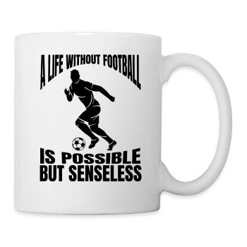 Équipe de football Football Design Joueur de football - Mug blanc - blanc - Droite