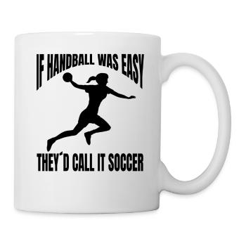 Handballspieler Handball Handballteam Handballfan - Tasse - Weiß - Rechts