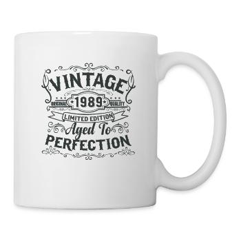 Edition limitée 1989 Vintage. Vieilli à la perfection - Mug blanc - blanc - Droite