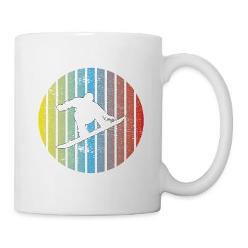 Snowboardsport Snowboard Geschenk Snowboardfahrer - Tasse - Weiß - Rechts